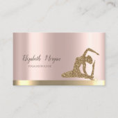 金ゴールドグリッターガールバラ金ゴールドヨガ 名刺 (正面)