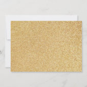 金ゴールドグリッターキンセアニェラフォト招待状 招待状 (裏面)