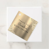 金ゴールドグリッターキンセアニェラ日付の保存 フェイバータグ (インサイチュ)