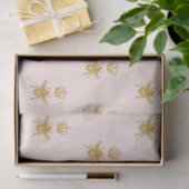 金ゴールドグリッタークイーンビークラウン赤面ピンクベビーガール 薄葉紙 (ギフト)