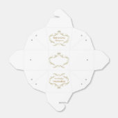 金ゴールドグリッタークラウンフレーム白の背景 フェイバーボックス (折り畳みなし)