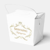 金ゴールドグリッタークラウンフレーム白の背景 フェイバーボックス (裏面サイド)