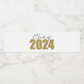 金ゴールドグリッタークラス2024 ペットボトルラベル (シングルラベル)