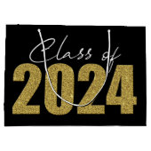 金ゴールドグリッタークラス2024 ラージペーパーバッグ (裏面)