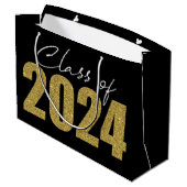 金ゴールドグリッタークラス2024 ラージペーパーバッグ (裏面アングル)