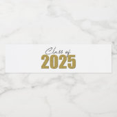 金ゴールドグリッタークラス2025 ペットボトルラベル (シングルラベル)