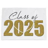 金ゴールドグリッタークラス2025 ラージペーパーバッグ (正面)