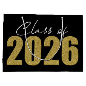 金ゴールドグリッタークラス2026 ラージペーパーバッグ (裏面)