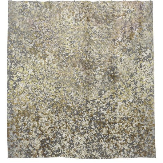 金ゴールドグリッタークラッレシモダンックグラムスパークル シャワーカーテン (正面)