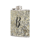 金ゴールドグリッタークラッレシモダンックグラムスパークル フラスク (左)