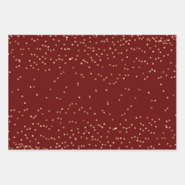 金ゴールドグリッタークリスマスツリーラッピング紙シート ラッピングペーパーシート