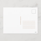 金ゴールドグリッタークリスマスホリデートナカイ シーズンポストカード (裏面)