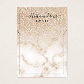 金ゴールドグリッターグラデーションマーブルネックレスディスプレイカード (正面)