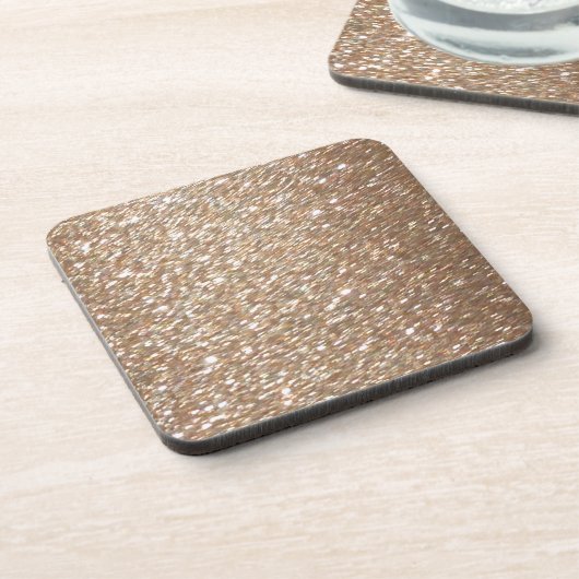 金ゴールドグリッターグラマーパーティーフェスティバル光の輝き コースター (左側)