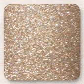 金ゴールドグリッターグラマーパーティーフェスティバル光の輝き コースター (正面)