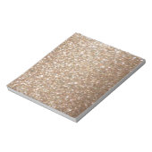 金ゴールドグリッターグラマーパーティーフェスティバル光の輝き ノートパッド (回転)