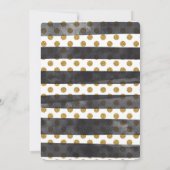 金ゴールドグリッターグラマ《キリスト教》洗礼式や命名式招待状 招待状 (裏面)