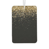 金ゴールドグリッターグラムモノグラム名 カーエアーフレッシュナー (裏面)