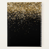 金ゴールドグリッターグラムモノグラム名 プランナー手帳 (裏面)