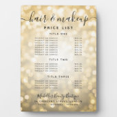 金ゴールドグリッターグラムライトサロン価格メニュー フォトプラーク (正面)