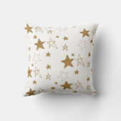 金ゴールドグリッターグリッツスターズ クッション (裏面)