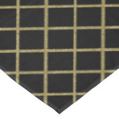 金ゴールドグリッターグリッドの色 テーブルクロス (アングル)