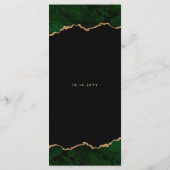 金ゴールドグリッターグリーンアゲ結婚ートのメニュー メニュー (裏面)