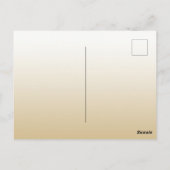 金ゴールドグリッターグリーンティール（緑がかった色）アクアブルーアースハート ポストカード (裏面)