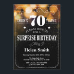 金ゴールドグリッターサプライズ70th誕生日招待状 招待状<br><div class="desc">金ゴールドグリッターサプライズ70番目の誕生日招待状。ホワイトタイポグラフィ。黒と白の黒板の背景大人の誕生日。男女誕生日10代の少年女性のデイ招待状第13回第15回第16回第18回第20回第21回第30回第40回第60回第70回第80回第90回第100回。年齢に関係なく。さらにカスタマイズするには、「クリックカスタマイズit」ボタンをクリックし、デザインツールを使用してこのテンプレートを変更してください。</div>