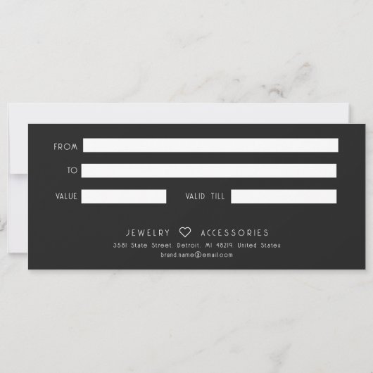 金ゴールドグリッターサロン店商品券 (裏面)