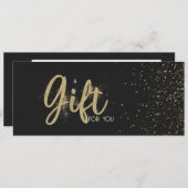 金ゴールドグリッターサロン店商品券 (正面/裏面)