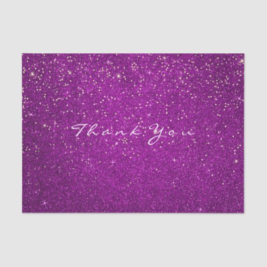 金ゴールドグリッターサンキュー明るい赤紫色ピンクスパーク 薄葉紙 (正面)