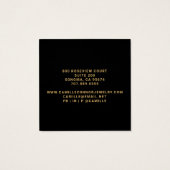 金ゴールドグリッターサークルジュエリーデザイナースタッドイヤリング (裏面)