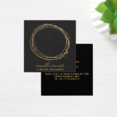 金ゴールドグリッターサークルジュエリーデザイナースタッドイヤリング (デスク)