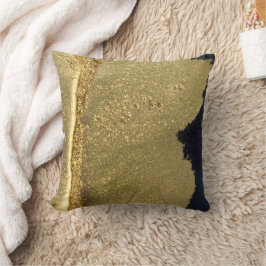 金ゴールドグリッターシェード抽象芸術 クッション