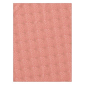 金ゴールドグリッターシティドットオンコーラルピンクテーブルクロス テーブルクロス (正面)