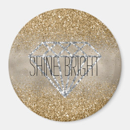 金ゴールドグリッターシルバーダイヤモンドシャインブライト マグネット