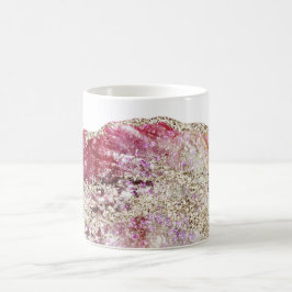 *~*金ゴールドグリッタージオデスロックアゲート水彩色 コーヒーマグカップ