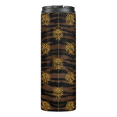 金ゴールドグリッタージャングルタイガーパターン タンブラー (裏面)