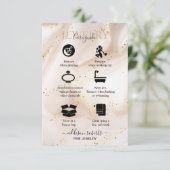 金ゴールドグリッタージュエリー気に サンキューカード (スタンド正面)