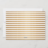 金ゴールドグリッタースクリプトピース&ジョイクリスマス5写真 シーズンカード (裏面)