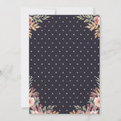 金ゴールドグリッタースクリプト卒業お祝いパーティー 招待状 (裏面)