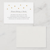 金ゴールドグリッタースターお願いブックカード エンクロージャーカード (正面/裏面)