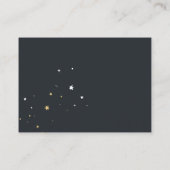 金ゴールドグリッタースターウォーターカラーシックおむつラッフル エンクロージャーカード (裏面)