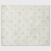 金ゴールドグリッタースターズストライプオン ラッピングペーパー (フラット)