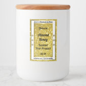 金ゴールドグリッタースターズスパークルダイヤモンド製品ラベル フードラベル (正面)