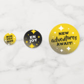 金ゴールドグリッタースターズハッピーリタイアニューアドベンチャーズ コンフェッティ (裏面)