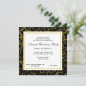 金ゴールドグリッタースターズビジネスクリスマスパーティー 招待状 (スタンド正面)