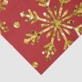 金ゴールドグリッタースターズ&スノーフレーク 薄葉紙 (詳細)