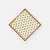 金ゴールドグリッタースターナプキン スタンダードカクテルナプキン (角)